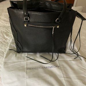 Rebecca Minkoff expandable leather tote bag